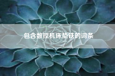 包含数控江苏机床垫铁的词条 包含数控江苏机床垫铁的词条