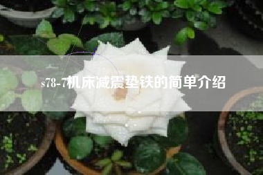 s78-7机床江苏减震垫铁的简单介绍